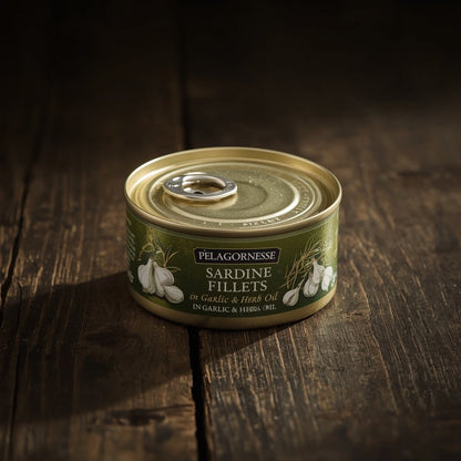 Pelagornesse Sardine Fillets in Garlic & Herb Oil (3-Pack)